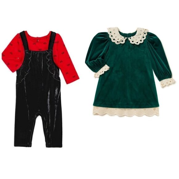 Nwt Baby Girls Holiday Christmas Outfit Bundle - Picture 9 of 9